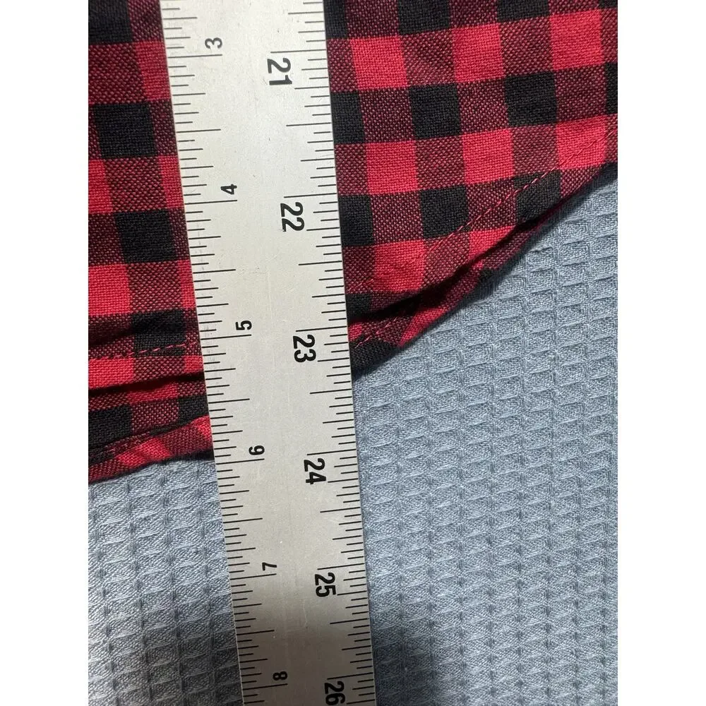 The‎ Children's Place Dad Matching Short Sleeve Plaid Shirt Boy's Sz L Brand New